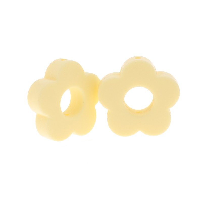 20pcs Baby Flower Beads Silicone Beads Flower Silicone Beads Teething Magic Teether Baby Chew Necklace Chew BPA Free Gift