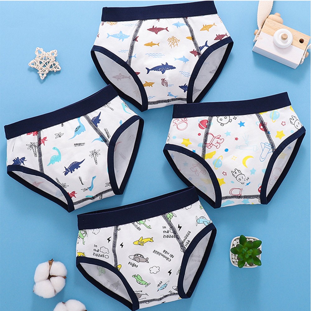 Children Boys Boxer Briefs Cotton Boxer Briefs Small Medium Large Boys 12-15 Years Teenagers Shorts Breathable M L XL 2XL3XL