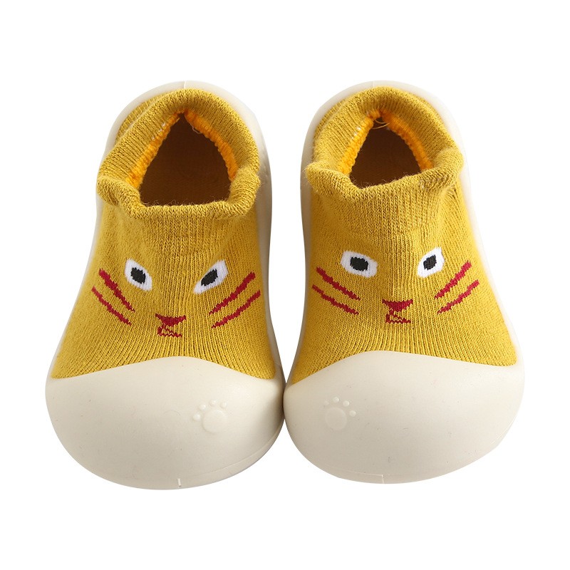 Baby Boys and Girls Shoes, Newborn Non-Slip Floor Socks, Soft Rubber Sole, Cute Baby Shoes