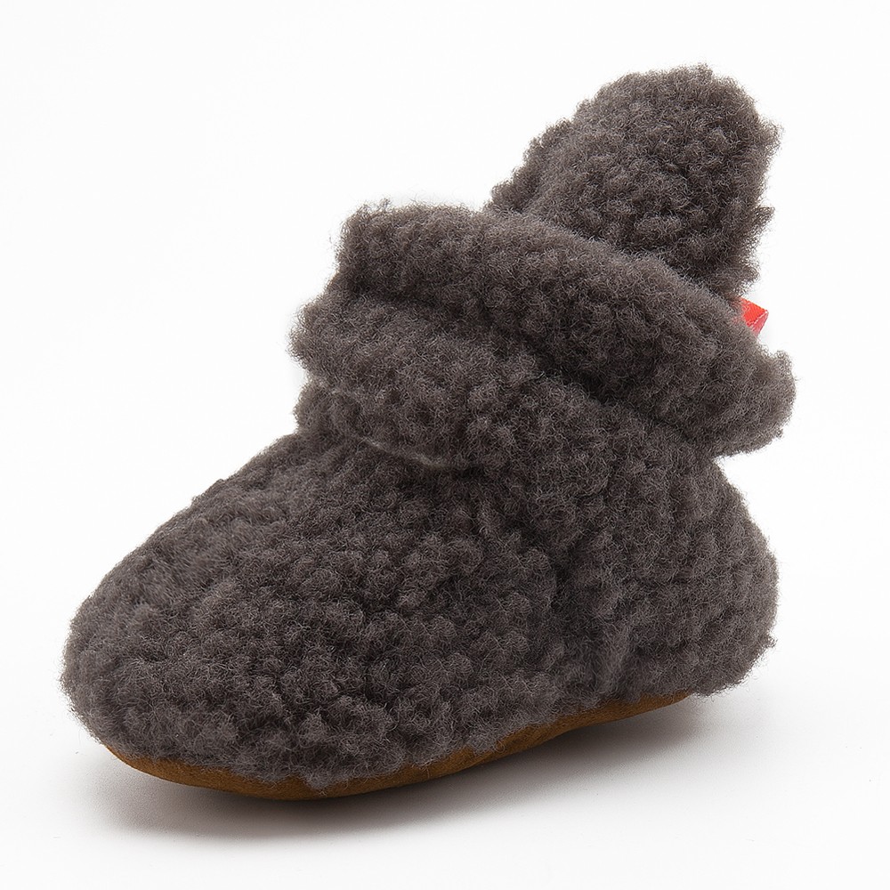 Baby Socks Winter Baby Boy Girl Socks Soft Fluff Toddler Shoes First Walkers Anti Slip Warm Newborn Infant Crib Shoes Moccasin