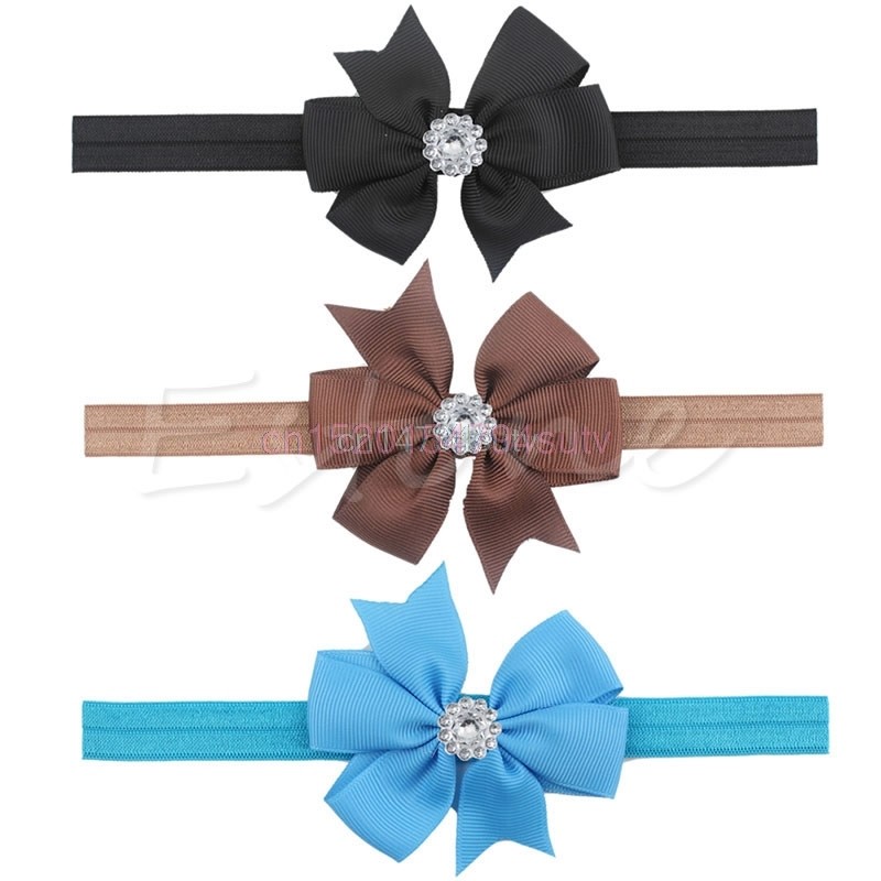 10pcs Newborn Baby Girl Headband Infant Baby Bow Hair Band Girls Accessories #H055#