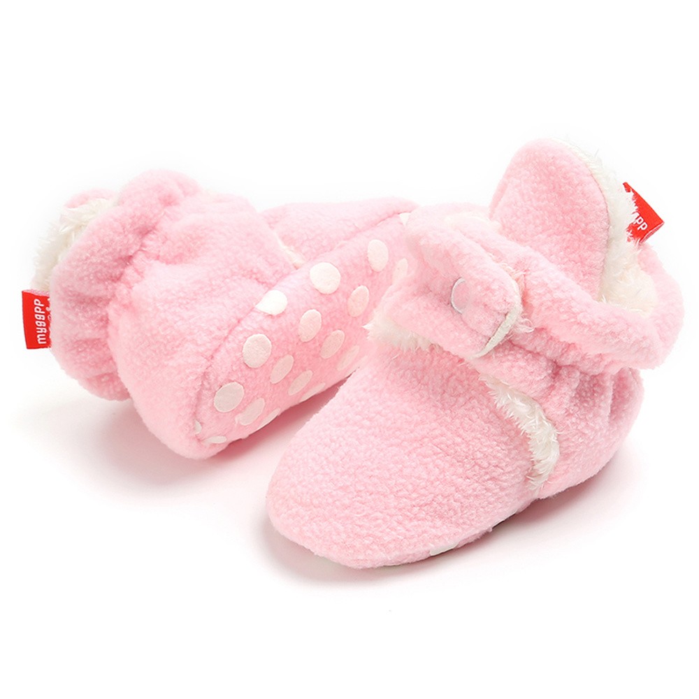 Winter Baby Boy Girl Socks Baby Shoes Socks Easy Wear Tight Hook and Loop Infant Newborn Walking Fluff Warm Moccasins Zapatos Bebe