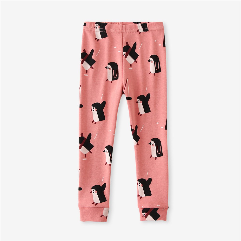 Newborn Baby Leggings Cartoon Animal Pattern Leggings 100% Cotton Soft Boys Girls Autumn Winter Set