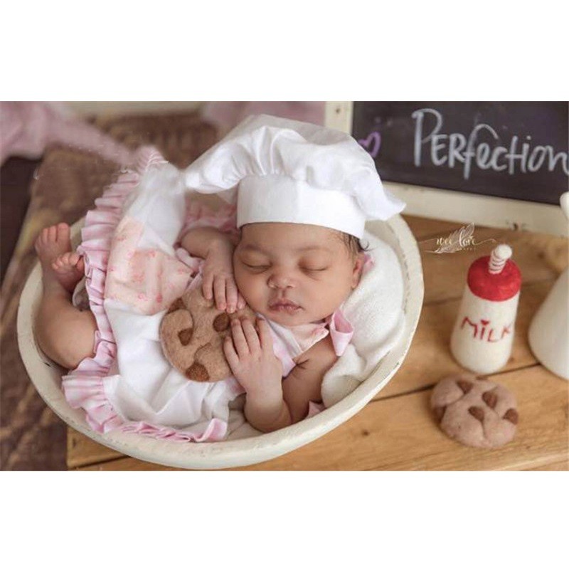 Newborn Photography Accessories Handmade Fleece Doll DIY Baby Jewelry Home Party Decor Studio Accessories Shooting