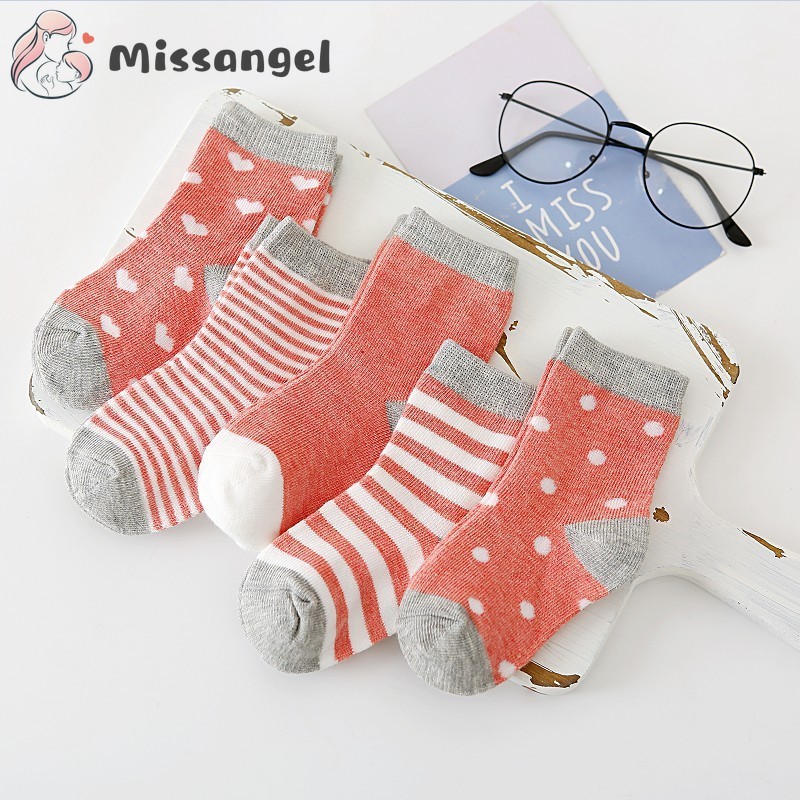 5pairs/lot 2022 Baby Socks for Kids Girls Boy Cotton Stripe Cartoon Animals Summer Baby Knitwear Socks Newborn Baby Clothes