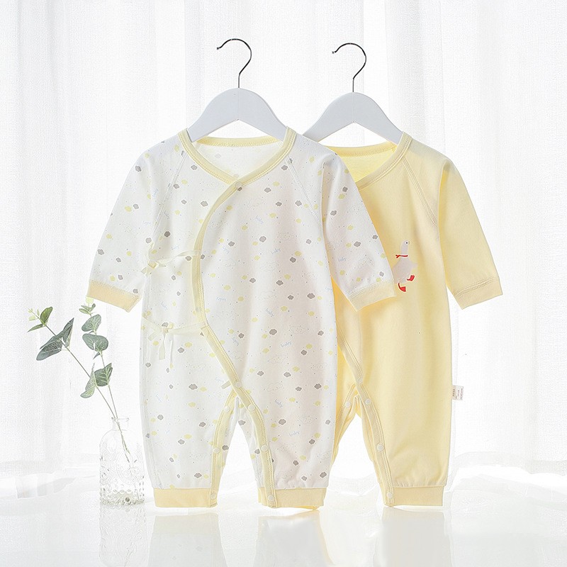 Spring Autumn Newborn Baby Romper Soild Color Baby Clothes Girl Rompers Cotton Jumpsuit Baby Half Sleeve Infant Boys Romper