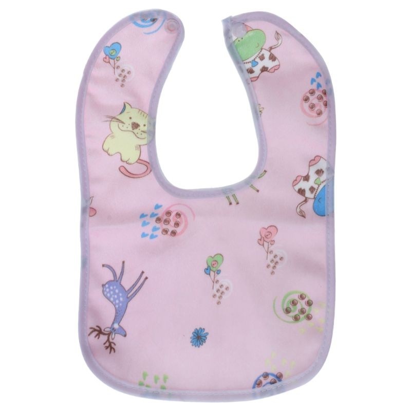 Baby Bib Waterproof Cartoon Cute Buckle Bandana Burp Saliva Towel Boys Girls Feeding Apron Bib Infant Children Supplies