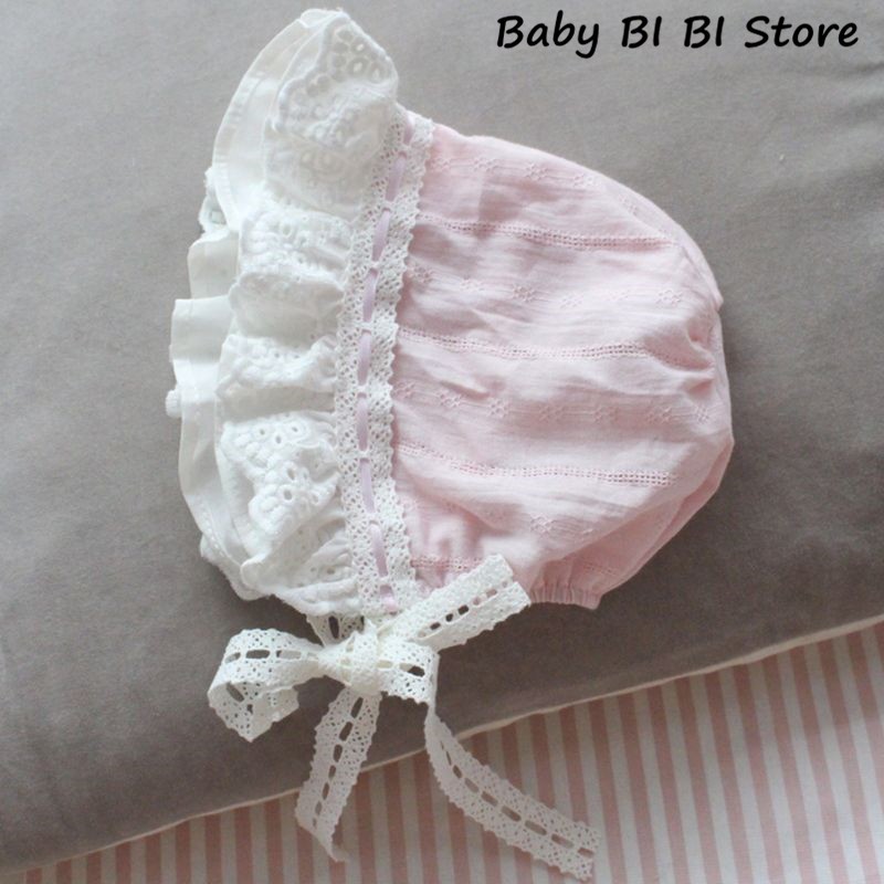 Adorable Newborn Summer Beanie Lace Bowknot Beanie Mother & Baby Essentials Cute Princess Hats For Little Girls