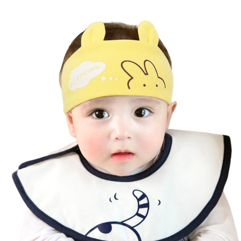 Cartoon Cute Rabbit/Bear Baby Blank Top Hat Headband Elastic Turban Knit Cap Bonnet Sleep Cap