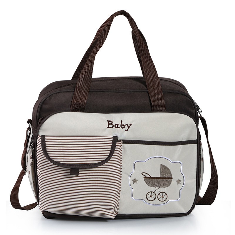 New multi-function large capacity waterproof shoulder mother bag maternal and child cartoon printing portable picnic diaper bags
