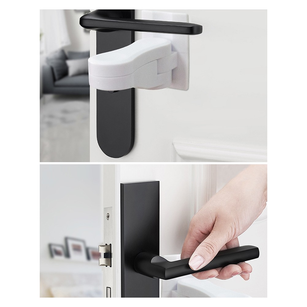 1-4pcs Baby Safety Door Lock Lever Home Universal Protection Device For Children Anti Open Handle Lock Kids Safety Doors Lock