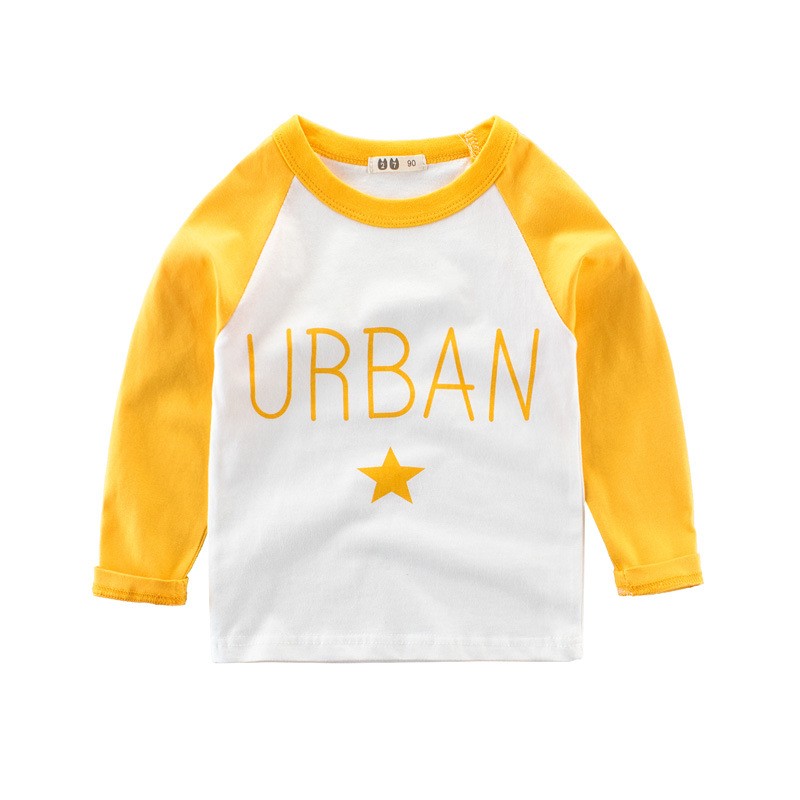 Kids Boys Letter Printed T-Shirt Long Sleeve Autumn Children