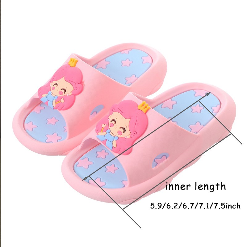 Summer cartoon cute home shoes for girl kids slippers soft baby shoes children slippers waterproof non-slip bathroom