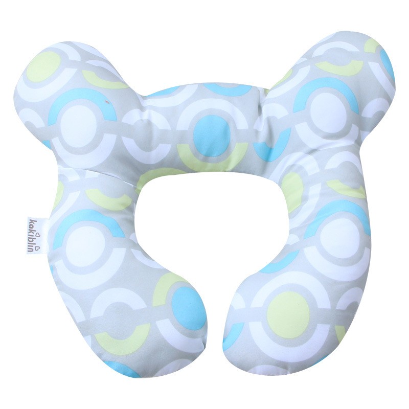 Baby U-shaped Pillow Stroller Accessories Head Shaping Pillow Newborn Baby Printed Cotton Body Support Sleep Locator Pillow