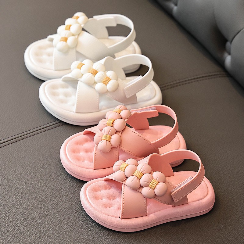 Girls Sandals Sandals 2022 Summer Children's Slippers Summer Non-slip Lightweight Water Shoes Children Flat Shoes