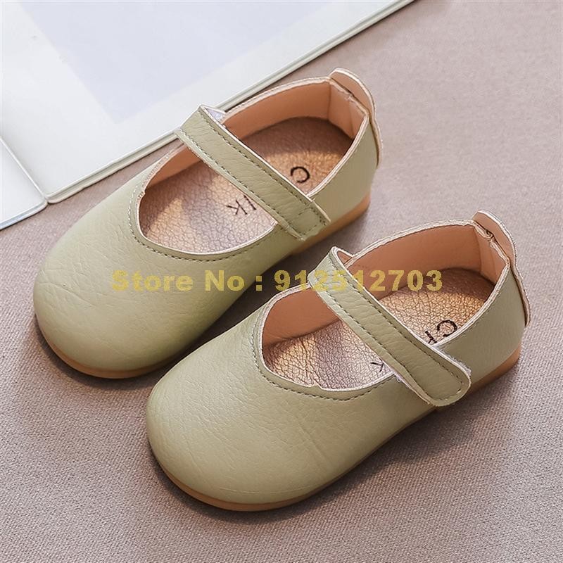 Girls candy color baby girl basic kids flats autumn new fashion anti-slip toddler baby shoes