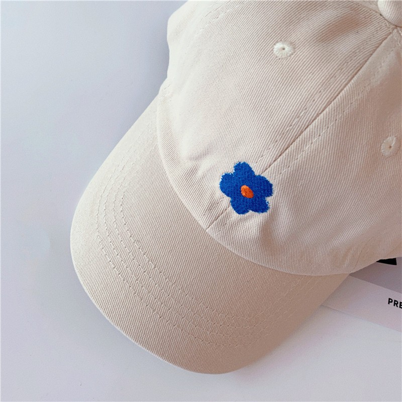 MILANCEL 2022 Spring New Kids Cap Embroidery Floral Girls Cap Korean Casual Boys Sunhat Fashion Children Hat