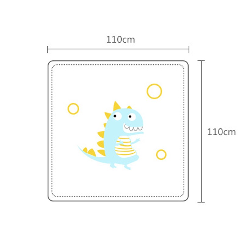 110x110cm Breathable Cartoon Bath Towel Newborn Swaddle Wrap High Quality Baby Blanket Infant Bedding Baby Ice Silk Blankets