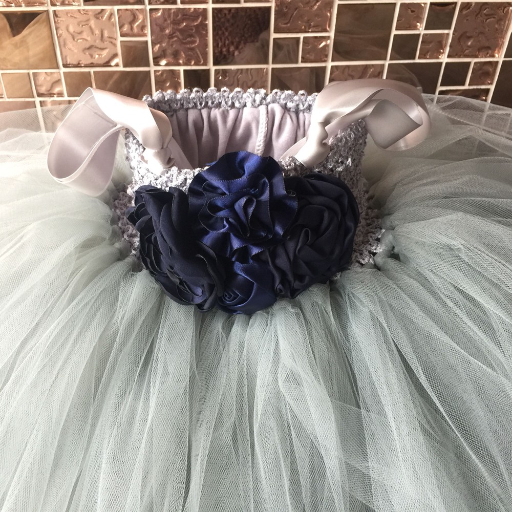 Flower Girl Tutu Dress Ankle Length Princess Tulle Kids Tutu Dresses for Girls Wedding Party Dress Kids Pageant Ball Gowns