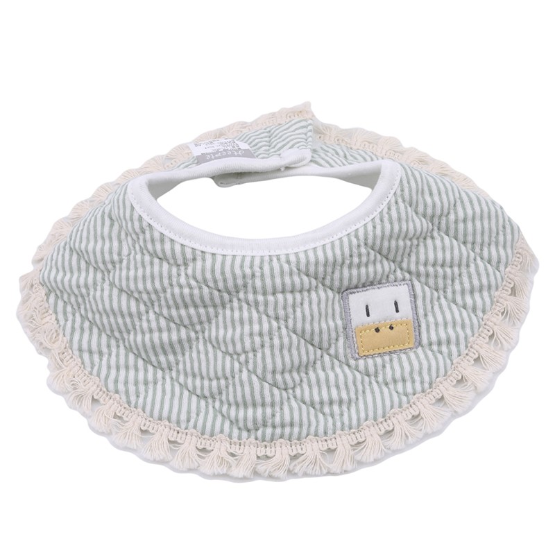 Baby Bib Fashion Tassel Stereo Round Bibs Burp Cloths Newborn Boys Girls Solid Saliva Towel Baby New Babador