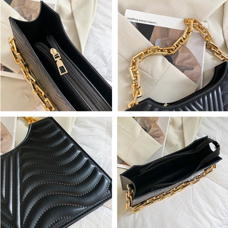 Fashion Rhombus Women's Bags New Trend PU Leather Shoulder Bag Luxury Texture Solid Color Zipper Handbags for Women 2022