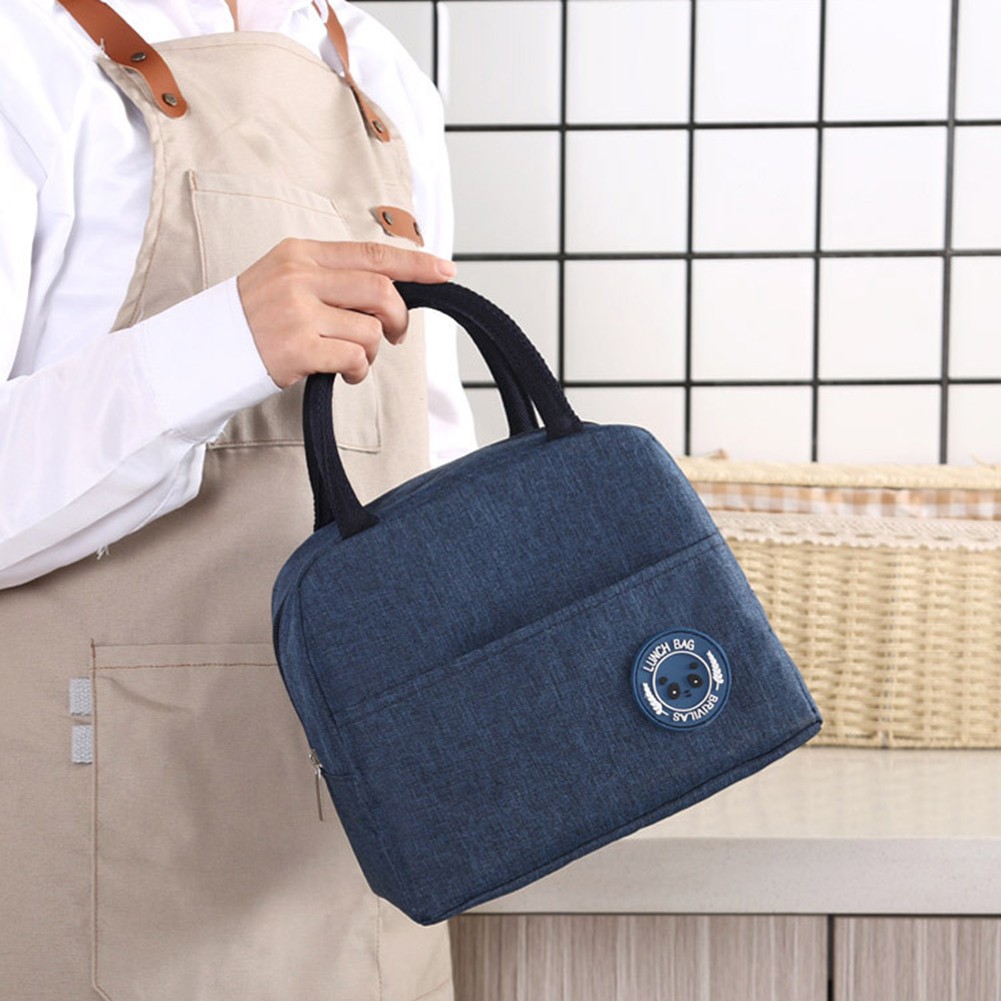 Picnic Oxford Cloth Insulation Bags Portable Drink Cooler Bag Lunch Bento Thermal Carrier For Office Work School Camping