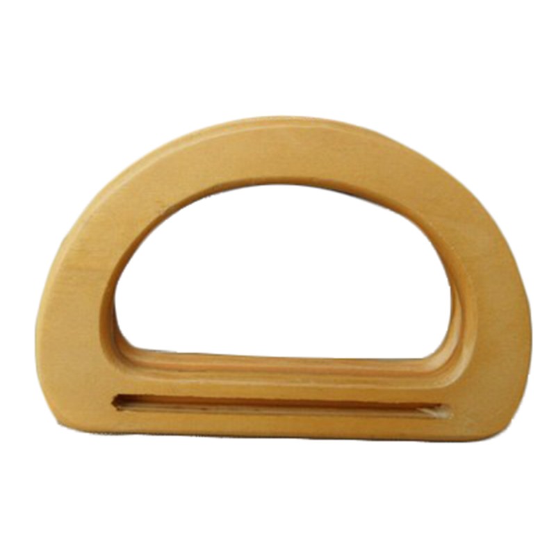 Bag Handmade Fashion Bag Handle Accessory D Shape Wood DIY Environmental Light Circle Wooden Wooden Handle Hand in Hand