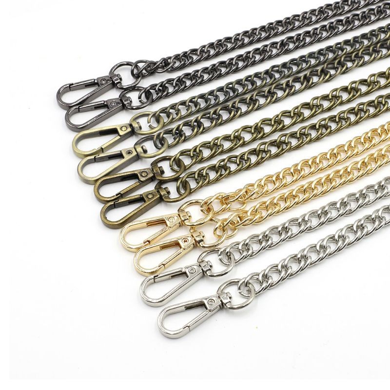 1PC 120cm DIY Chain Strap Handbag Shoulder Chains Crossbody Replacement Straps With Metal Buckles Purse Bag Accessories