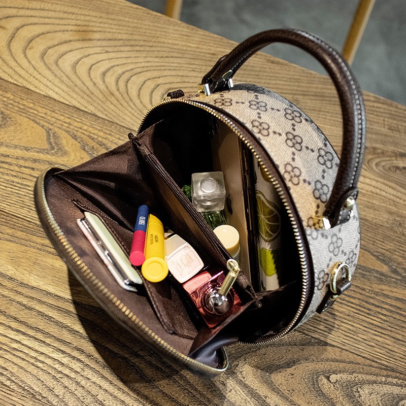 Women Shoulder Bag Soft PU Leather Women Camouflage Messenger Bags Ladies Purse Female Round Bolsa Luxury Handbag New