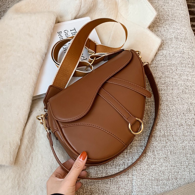 Famous Brand Handbags and Purses 2021 Luxury Designer Ladies Crossbody Shoulder Bag PU Leather Women Saddle Bag