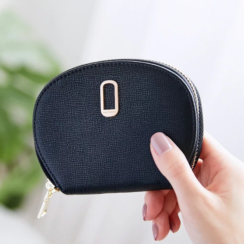 11 Bits Womens Card Wallet Solid Color Zipper Organ Rfid Card Holder Pu Leather Credit Card Protecter Coin Purse Card & ID Holders