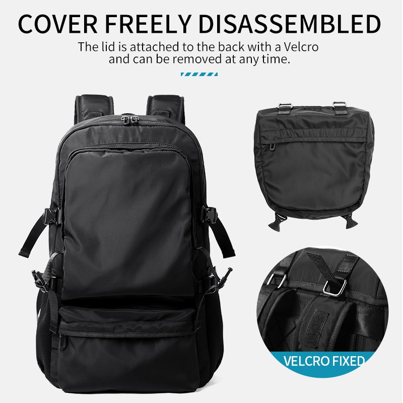 MOYYI Backpacks New Style Lightweight With Large Capacity Detachable Flip Two In One Backpacks Men Bag