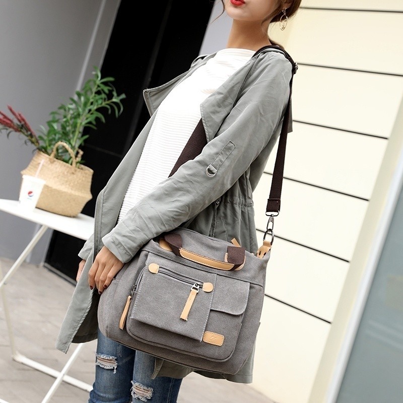 Casual Women Handbag Canvas Shoulder Bag Large Capacity Bags For Women Purse Luxury Handbag Women Bags Designer