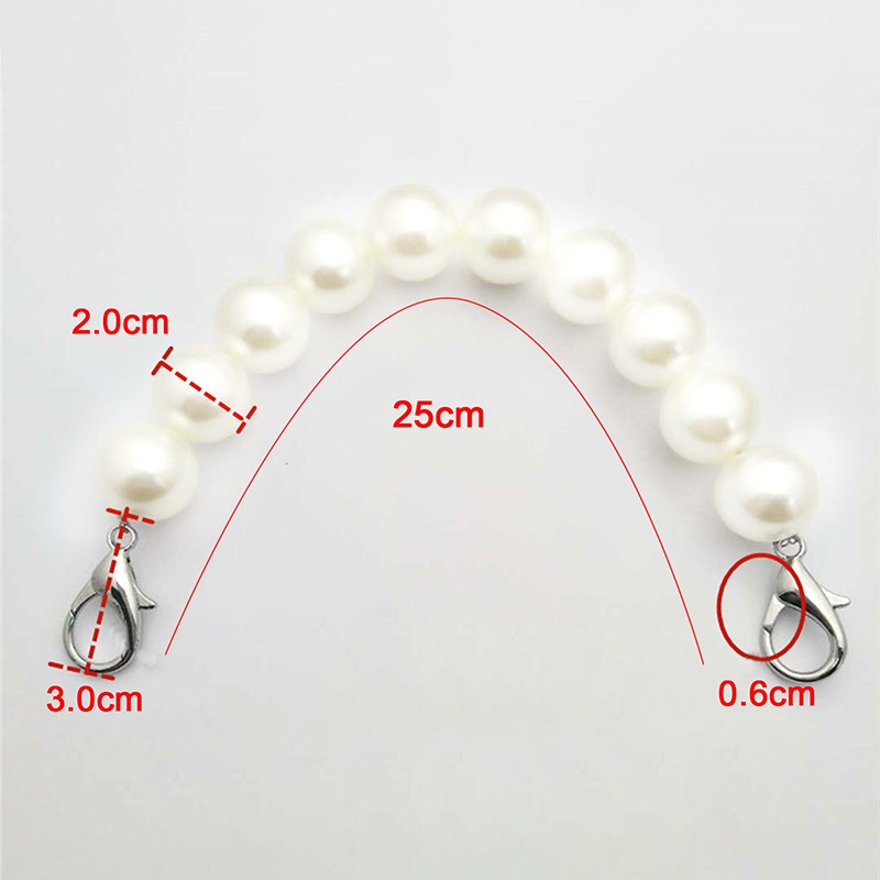 Pearl Strap for Bags Fashion Handbag Handles Chain Beaded DIY Handbag Straps Sacos De Ombro Accessories Sac Main Diy