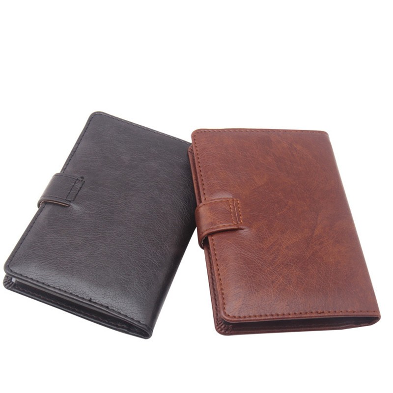 Men Passport Cover Organizer Russian Driver's License Documents Case PU Leather Credit Card Holder Porte Carte Bancaire Card Pouch