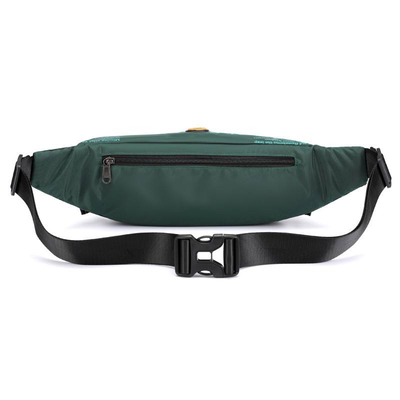 New outdoor men letter waist bag street trend chest bag messenger bag sports running close fitting fanny pack