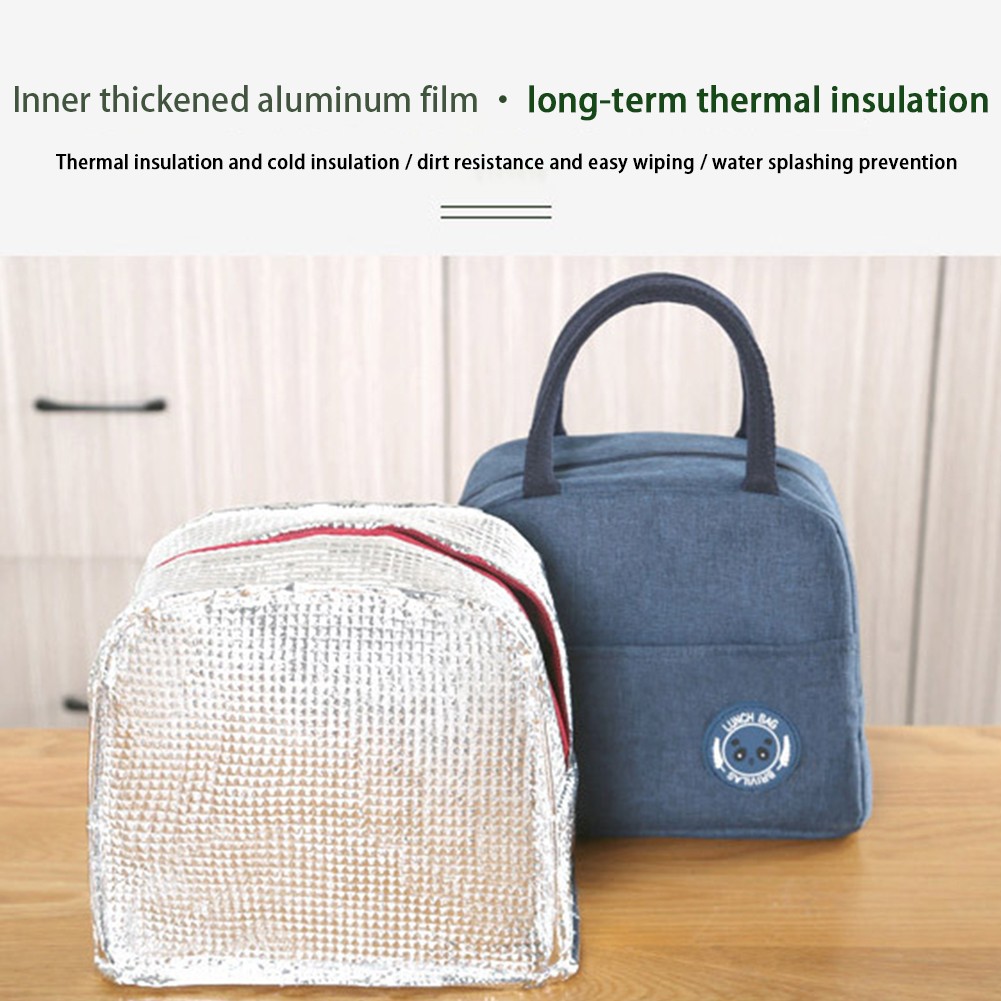 Lunch Bag Thermal Insulated Lunch Box Tote School Office Portable Cooler Bento Pouch Lunch Container Food Storage Bags Handbag