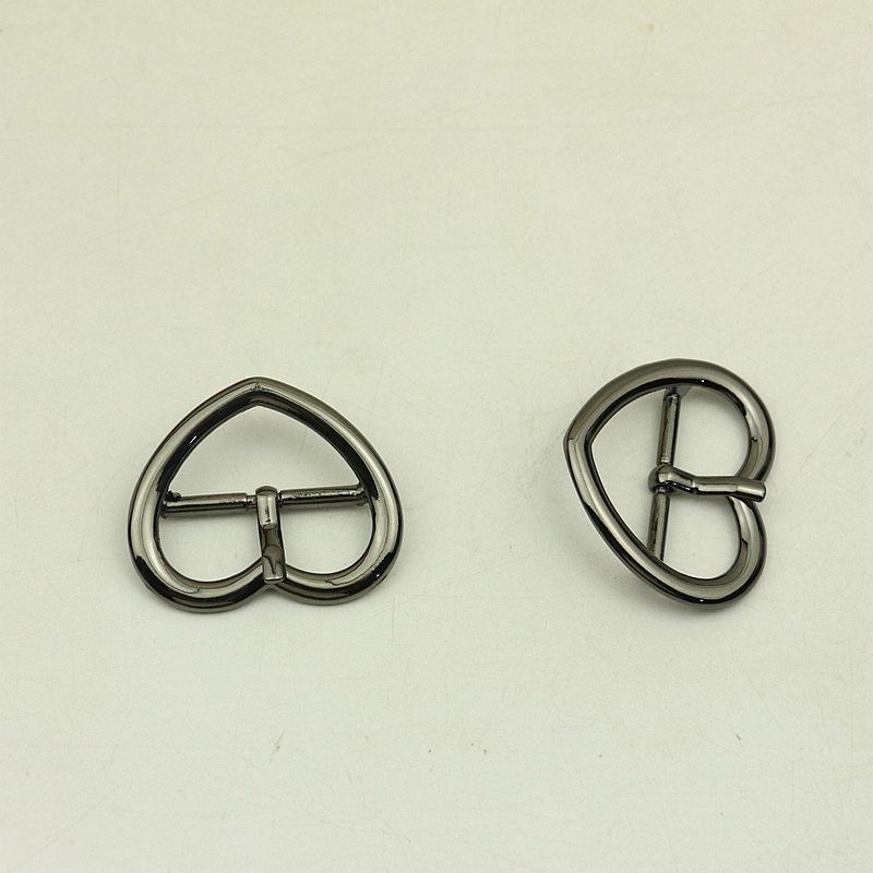 20pcs ID30mm Fashion Metal Heart Pin Buckles Strap Belt Adjust Adjuster Clasp Hook DIY Clothes Shoes Decoration Buckle