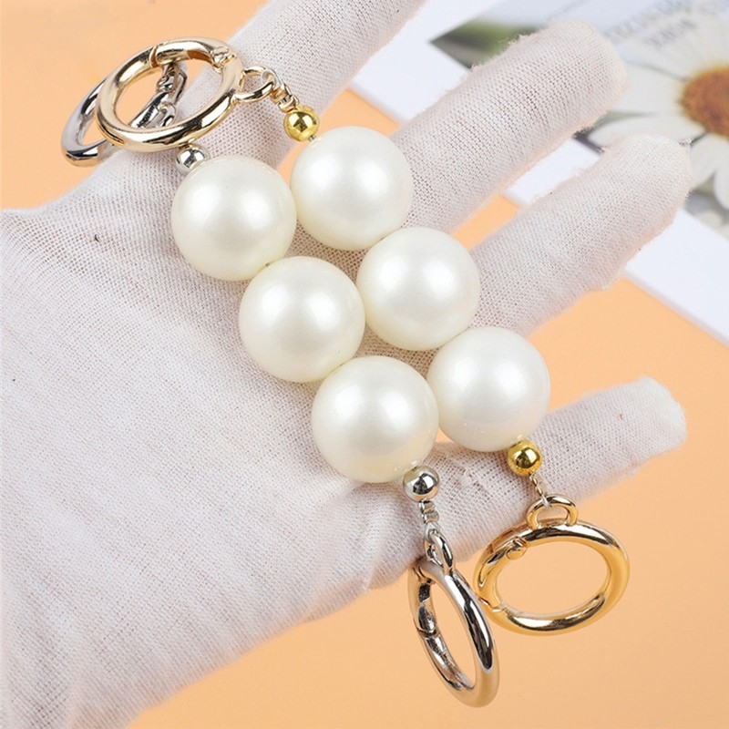 X7YA Bag Strap Extender Artificial Pearl Replacement Chain Straps for Purse Clutch