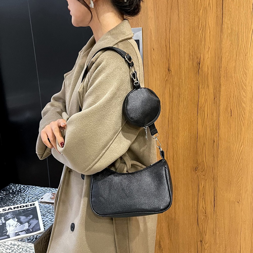 Leisure female messenger bag 2022 spring summer new fashion popular armpits small shopper bag simple single canvas shoulder bags