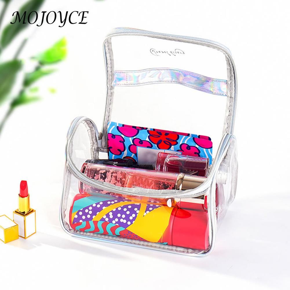 Net red transparent simple waterproof large capacity fitness wash bath bag cosmetic bag summer beach bags trend for women 2022