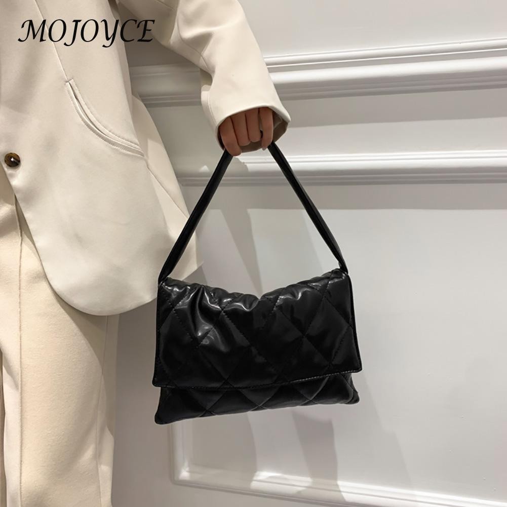 Fashion Women's Underarm Bag Diamond Lattice Leather Flap Shoulder Bag Summer Trend Exquisite Bag Casual Female Designer Bag