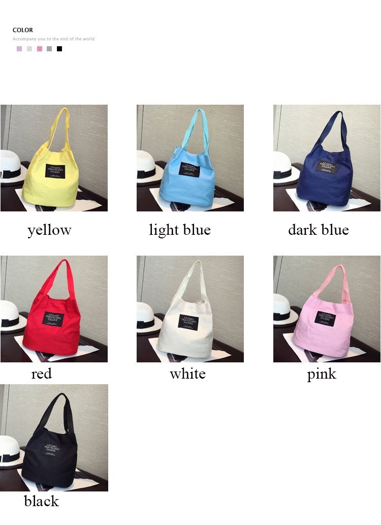 Handbag Women's Bag Message Bucket Canvas Bag Ladies Canvas Trend One Shoulder Crossbody Handbag Mobile Phone Bag Women