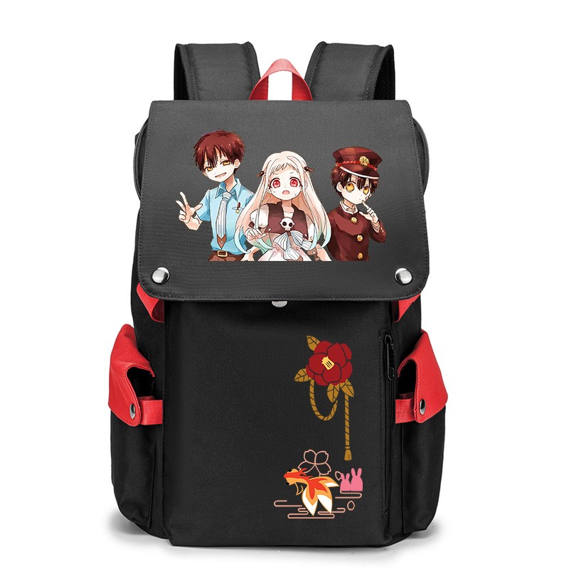 Anime Toilet Bound Hanako-kun Backpack Cartoon Large Capacity School Bag Fashion Multifunctional Laptop Backpack Travel Bag