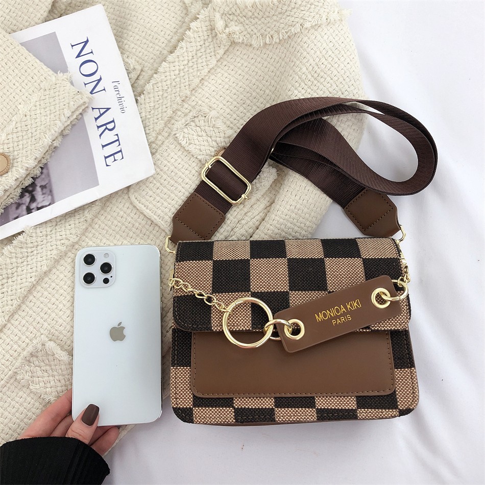 Ladies Fashion Designer Bags Purses High Quality Leather Shoulder Crossbody Messenger Bag For Women Small Luxury Lattice Sack