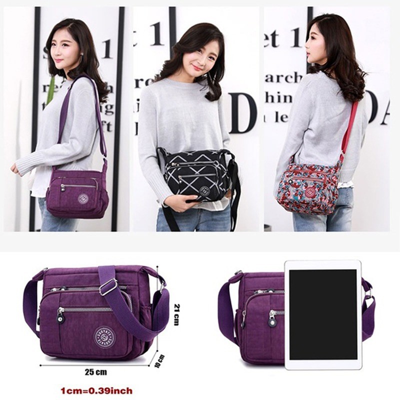 Fashion Women Shoulder Messenger Bag Nylon Waterproof Messenger Bags for Lady Bags Women Travel Bag Bags Purse Purse