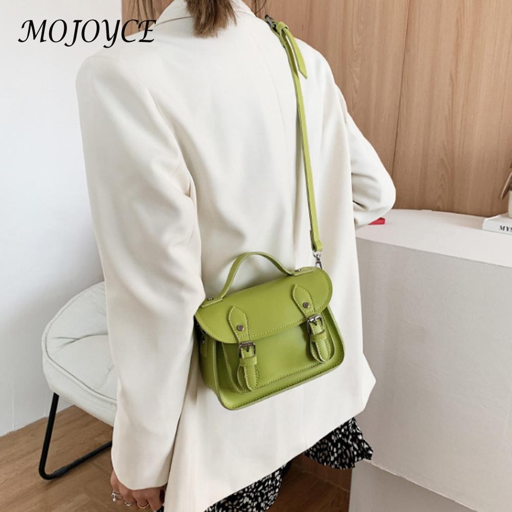 PU Leather Solid Color Flap Messenger Bag Design Lady Casual Flap Crossbody Bag For Women Christmas Gifts