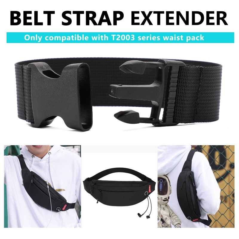 X7YA Belt Extender For Fanny Pack Belts Waist Extension Belt Bag