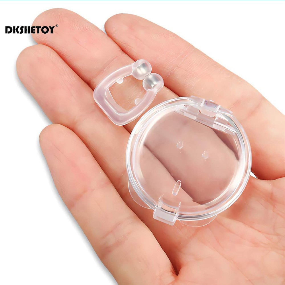 Anti Snoring Nose Clip Silicone Snore Stopper Ring Silent Sleep Aid Snore Stop Night Sleep Apnea Guard Night Device with Bag