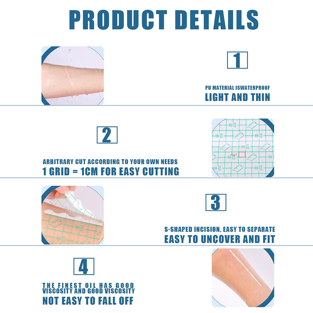 Hydrogel Bandage Band Aid Wound Healing Protection Beauty Scar Removal Silicone Self Adhesive Tape Patch for Acne Burn Scar Reduce